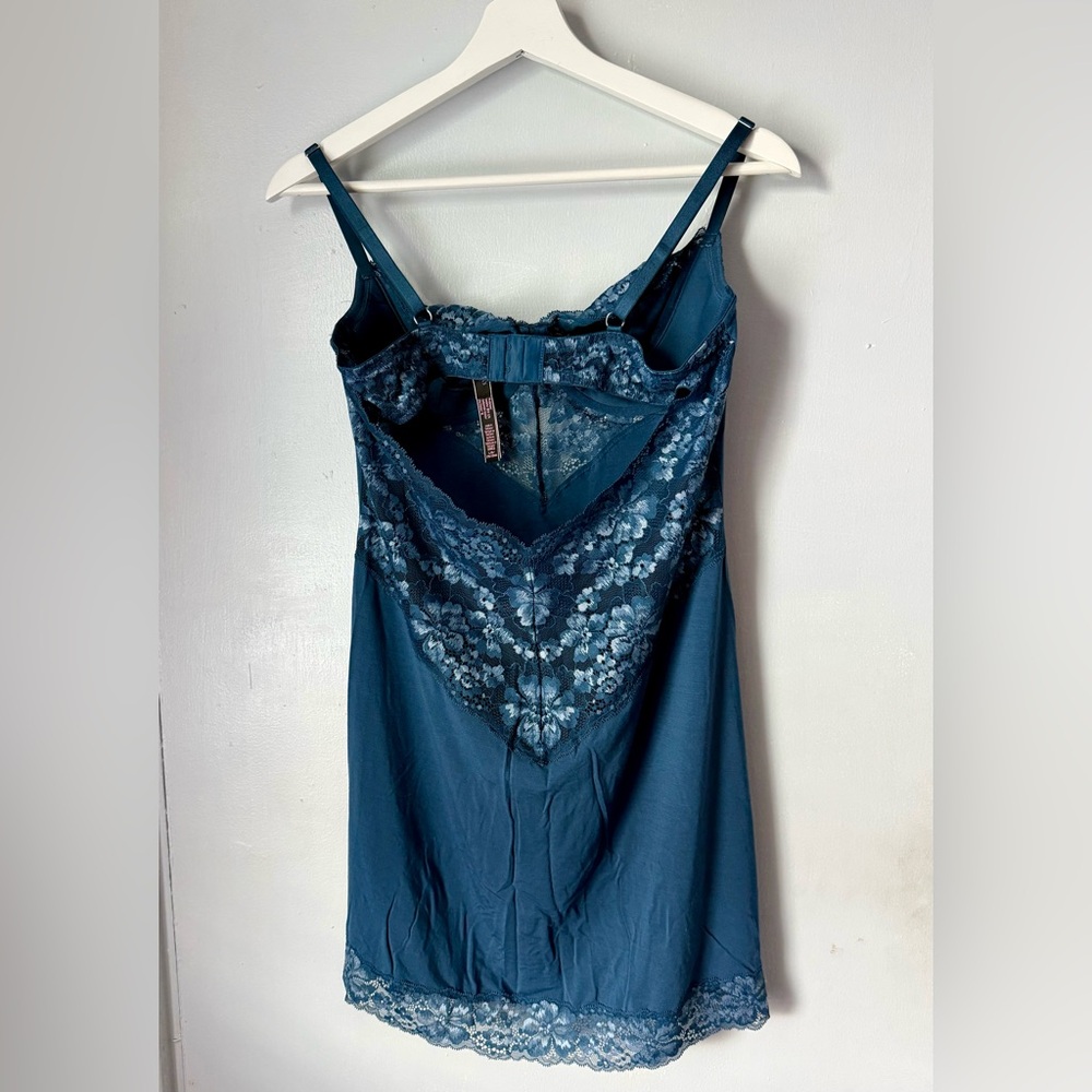 Blue Midnight Sea Modal Slip Dress - Picture 9 of 9